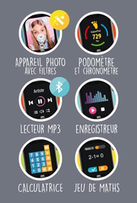 BUKI France Okosóra Gyerekeknek SIM Kártyával GPS Hívás Videó Szülői Felügyelet 8