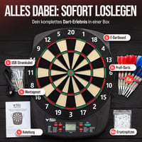 Bull Craft Elektronikus Darts Tábla Turnament Szett Vezeték Nélküli Soft Darttal 4