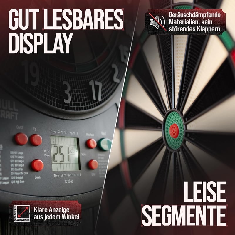 Bull Craft Elektronikus Darts Tábla Turnament Szett Vezeték Nélküli Soft Darttal