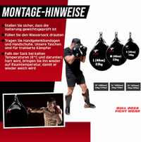 BULL DOZA FIGHT WEAR vízálló ütőzsák 30cm 14kg edzéshez 7
