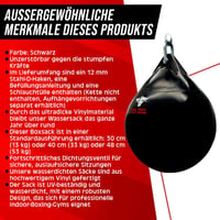 BULL DOZA FIGHT WEAR vízálló ütőzsák 30cm 14kg edzéshez 5