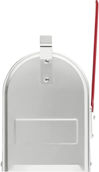 Americká poštová schránka BURG-WÄCHTER 892 ALU v hliníkovom vyhotovení s vyklápacou zástavkou, strieborná farba, US Mailbox 5