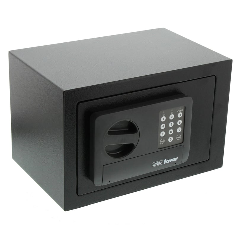 Seif electronic cu cifru BURG-WÄCHTER Favor S3 E, 8,6 l, 200x310x200 mm, negru