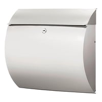 Cutie poștală din oțel inoxidabil BURG-WÄCHTER Toscana 3856 Ni cu fantă pentru format A4, conform standardului EN 13724, argintiu, 376x330x106 mm 1