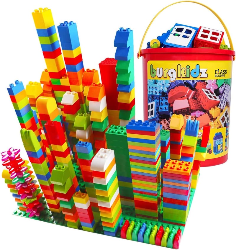 burgkidz nagy építőkocka szett 3+ éves korig - 214 db