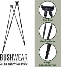 BushWear 4 lábú lövészbot vadászathoz és sportlövészethez 2