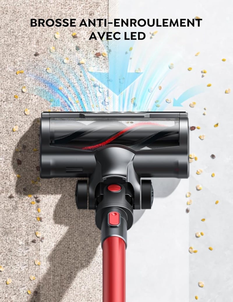 BuTure VAC 38000Pa Vezeték Nélküli Porszívó 450W, 55 Perc Üzemidő, Falra Szerelhető