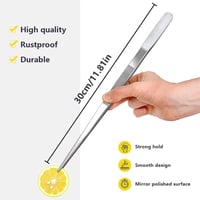 Butyeak Konyhai Csipesz 30 cm - Rozsdamentes Grillcsipesz Sütéshez, Főzéshez, Mosogatógépben Mosható Konyhai Eszköz Séfeknek 2