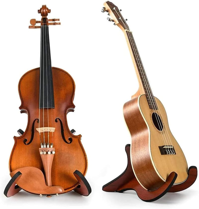 Butyeak Összecsukható X-alakú Hangszerállvány - Hordozható Tartó Ukulele, Hegedű, Mandolin és Bendzsó Hangszerekhez

AI: Butyeak Összecsukha