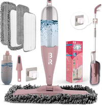 BUUROOHM Spray Mop 360° Forgó Fej, Mosható Mikroszálas Takarítórongy, Vödör Nélküli Padlótisztítás 1