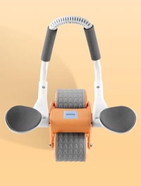 buvyuotu Hasizom Roller Könyöktámasztással és Automatikus Visszarugózással, Hasizom Edzőgép Páros Kerekekkel - orange 7