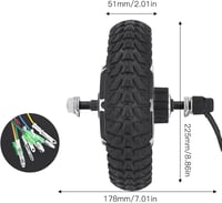 BuyWeek 10 hüvelykes elektromos roller kerék 48V 500W KUGOO M4 csere alkatrész 4