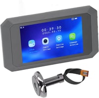 BuyWeek 1080P Digitális Ajtókamera 3,97" Színes Kijelzővel - 135° Látószög, Éjjellátó Funkció, 1400 mAh Akkumulátor, Fém Kitekintő 15-30mm A 8