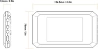 BuyWeek 1080P Digitális Ajtókamera 3,97" Színes Kijelzővel - 135° Látószög, Éjjellátó Funkció, 1400 mAh Akkumulátor, Fém Kitekintő 15-30mm A 6