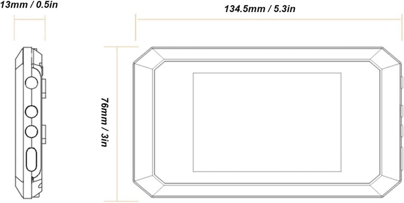 BuyWeek 1080P Digitális Ajtókamera 3,97" Színes Kijelzővel - 135° Látószög, Éjjellátó Funkció, 1400 mAh Akkumulátor, Fém Kitekintő 15-30mm A