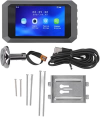 BuyWeek 1080P Digitális Ajtókamera 3,97" Színes Kijelzővel - 135° Látószög, Éjjellátó Funkció, 1400 mAh Akkumulátor, Fém Kitekintő 15-30mm A 1