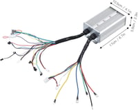 BuyWeek 1500W Elektromos Kerékpár Vezérlő Készlet - 36/48V Kefe Nélküli Motor Szabályzó LCD Kijelzővel és Gázkarral 22,5mm Kormányhoz 6