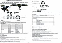 BuyWeek 1500W Elektromos Kerékpár Vezérlő Készlet - 36/48V Kefe Nélküli Motor Szabályzó LCD Kijelzővel és Gázkarral 22,5mm Kormányhoz 4