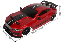 BuyWeek 2.4 GHz RC Drift Autó LED Fénnyel, 4WD Távirányított Versenyautó Gyerekeknek és Felnőtteknek 5