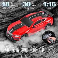 BuyWeek 2.4 GHz RC Drift Autó LED Fénnyel, 4WD Távirányított Versenyautó Gyerekeknek és Felnőtteknek 4