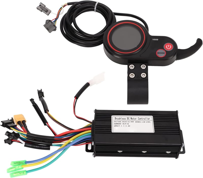 BuyWeek 24V 36V 48V Brushless Motor Controller KUGOO M4 LCD Kijelzővel