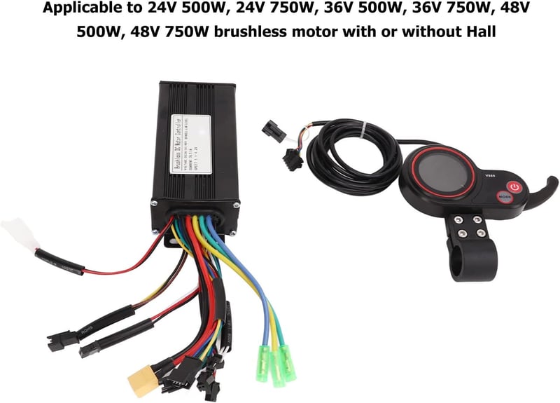BuyWeek 24V 36V 48V Brushless Motor Controller KUGOO M4 LCD Kijelzővel