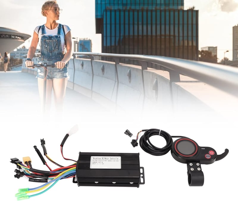 BuyWeek 24V 36V 48V Brushless Motor Controller KUGOO M4 LCD Kijelzővel