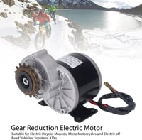 BuyWeek 24V 500W Fogaskerék Motor - Alumínium Reduktoros Elektromos Motor Nagy Nyomatékkal, 16 Fogú Lánckerékkel Elektromos Kerékpárokhoz, R 2