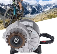 BuyWeek 24V 500W Fogaskerék Motor - Alumínium Reduktoros Elektromos Motor Nagy Nyomatékkal, 16 Fogú Lánckerékkel Elektromos Kerékpárokhoz, R 4