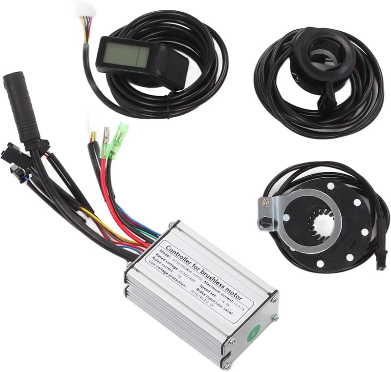 BuyWeek 36V/48V 250W Elektromos Kerékpár Motor Vezérlő Készlet LCD4 Kijelzővel