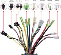 BuyWeek 36V 48V 500W Elektromos Kerékpár Vezérlő LCD Kijelzővel és Gázkarral 3
