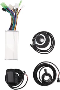 BuyWeek 36V 48V 500W Elektromos Kerékpár Vezérlő LCD Kijelzővel és Gázkarral 6