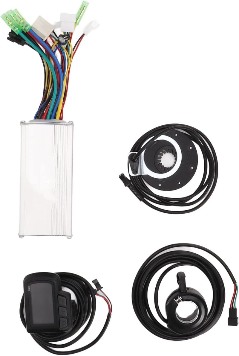 BuyWeek 36V 48V 500W Elektromos Kerékpár Vezérlő LCD Kijelzővel és Gázkarral