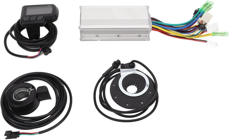 BuyWeek 36V 48V 500W Elektromos Kerékpár Vezérlő LCD Kijelzővel és Gázkarral