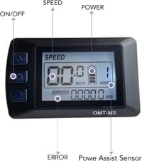 BuyWeek 48V 1000W Elektromos Kerékpár Vezérlő LCD Kijelzővel 4