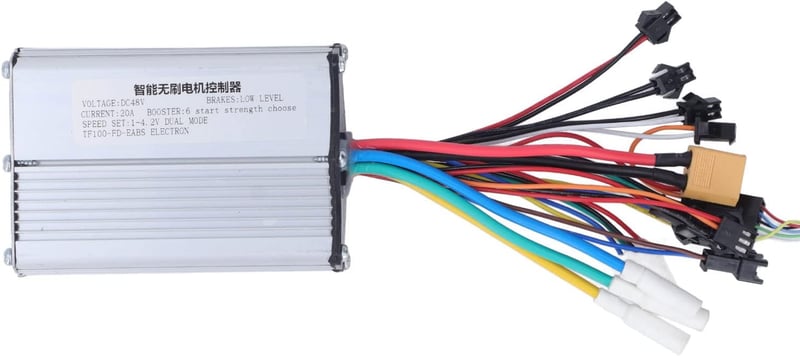 BuyWeek 48V 350W 20A Kefe Nélküli Motor Vezérlő LCD Kijelzővel - Elektromos Kerékpár, Roller és Kerekesszék Vezérlőegység Alumínium Házban