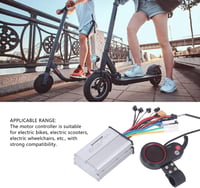 BuyWeek 48V 350W 20A Kefe Nélküli Motor Vezérlő LCD Kijelzővel - Elektromos Kerékpár, Roller és Kerekesszék Vezérlőegység Alumínium Házban 2
