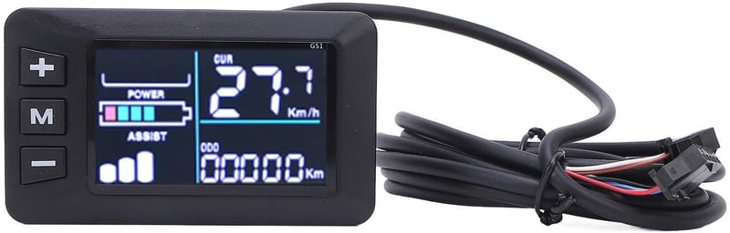 BuyWeek 48V 500W Elektromos Kerékpár Vezérlő Szinusz Hullám LCD Kijelzővel