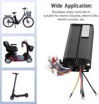 BuyWeek 48V-72V 2000W Brushless Motor Controller E-Bike Elektromos Kerékpárhoz 2