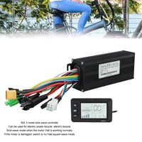 BuyWeek bezkefková súprava riadiacej jednotky pre elektrobicykel 24V 36V 48V 1000-1500W 30A sínusová s LCD displejom GD01 pre e-bike a kolobežku 5