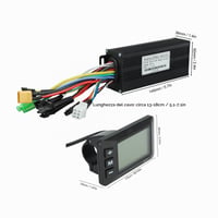 BuyWeek bezkefková súprava riadiacej jednotky pre elektrobicykel 24V 36V 48V 1000-1500W 30A sínusová s LCD displejom GD01 pre e-bike a kolobežku 7