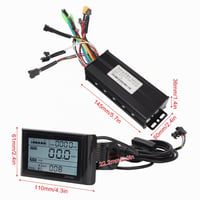 Súprava bezkefového riadenia motora pre elektrobicykel BuyWeek, DC 24V 36V 48V 750W 1000W 30A, 3-režimový sínusový ovládač, LCD displej SW900 6