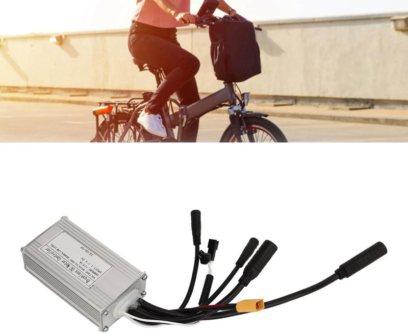 BuyWeek Elektromos Kerékpár Motor Vezérlő 24V 36V 48V 250W 350W Kefe Nélküli Szabályozó E-bike Roller Vízálló Ezüst