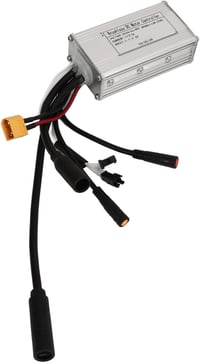 BuyWeek Elektromos Kerékpár Motor Vezérlő 24V 36V 48V 250W 350W Kefe Nélküli Szabályozó E-bike Roller Vízálló Ezüst 8