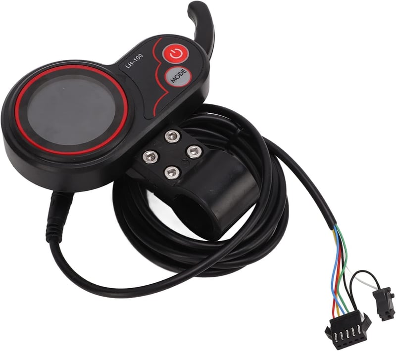 BuyWeek Elektromos Kerékpár Vezérlő 24/36/48V 350W - Kefementes Motor Szabályzó LH100 LCD Kijelzővel és Gázkarral E-Bike Robogókhoz