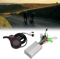 BuyWeek Elektromos Kerékpár Vezérlő 24/36/48V 350W - Kefementes Motor Szabályzó LH100 LCD Kijelzővel és Gázkarral E-Bike Robogókhoz 3