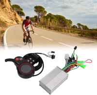BuyWeek Elektromos Kerékpár Vezérlő 24/36/48V 350W - Kefementes Motor Szabályzó LH100 LCD Kijelzővel és Gázkarral E-Bike Robogókhoz 2