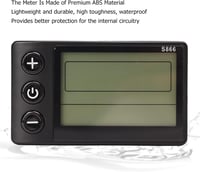 BuyWeek Elektromos Kerékpár Vezérlő Készlet 24V/36V/48V 250W/350W Szinuszos Vezérlővel, S866 LCD Kijelzővel, E-Bike Robogó Átalakításhoz 7