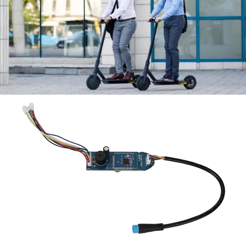 BuyWeek Elektromos Roller Műszerfal Xiaomi M365 Pro/Pro 2 Modellekhez - Cserélhető Áramköri Panel Fedéllel, Fém-PCA Anyagú, Zöld