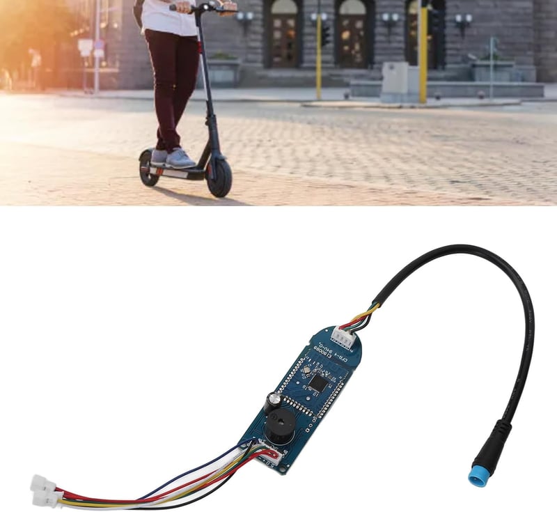 BuyWeek Elektromos Roller Műszerfal Xiaomi M365 Pro/Pro 2 Modellekhez - Cserélhető Áramköri Panel Fedéllel, Fém-PCA Anyagú, Zöld